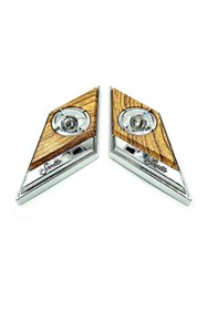 Resim BsElektronik Etiketçilere Özel Seville Lamba Direk Lambası Gazetelik Açık Maun Gümüş Tasarım 