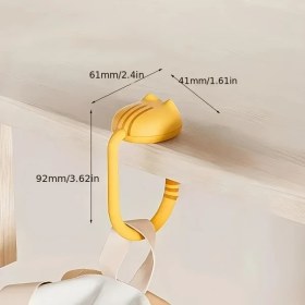 Resim Fochsia Sarı Kedi Çantası Askısı Ayarlanabilir El Çantası Seyahat Askısı Masa Düzenleyici Diğer 