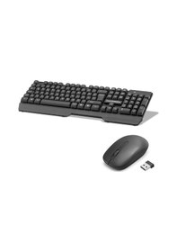Resim Büro Ev Ofis Bilgisayarı İçin Siyah Stil Kablosuz Klavye Mouse Seti Diğer 