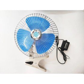 Resim Oto Vantilatör 12 Volt 8 Inç Mandallı Çakmaklık Girişli Oowğ-089 