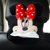 Resim 1 Adet Disney Stitch Peluş Araba Mendil Kutusu Tutucu - Taşınabilir Çok Fonksiyonlu Çekmece Tasarımı, Araçlar İçin Uygun, Sevimli Araba İçi Aksesuarı Polyester Dekoratif Çanta ile, Disney Temalı Tasarım | Yumuşak Kumaş Yapısı 