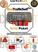 Resim COVERİST Eva Trafik Seti Plus - 1 KG Yangın Tüpü - 2 Yıllık - Gri - Gold Paket 