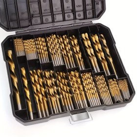 Resim 135° Nokta ile 50 adet Titanyum Kaplamalı Yüksek Hızlı Çelik Matkap Seti - DIY El Sanatları, Ahşap İşleme, Gravür ve Takı Yapımı için Dayanıklı, Uzun Ömürlü Matkaplar - Boyut Aralığı 1/16"'den 1/2"'ye kadar, Metal Silindirik, El Sanatçısı Seçimi | Düzenlenmiş Matkap Seti | Dayanıklı Matkaplar 