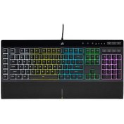Resim Corsair K55 RGB Pro CH-9226765-TR Membrane Türkçe Oyuncu Klavye 