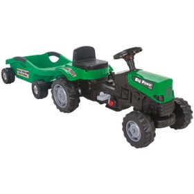 Resim PİLSAN Traktör Power Pedalli Big Trolley Römorklu 