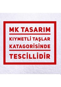 Resim Mk Tasarım Gerçek Aventurin Taşı Bileklik Mk.028.001 Çok Renkli 