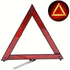 Resim Willowhaven Kırmızı 1 Adet Reflektif Acil Durum Üçgeni Yüksek Görünürlük Katlanır Uyarı İşareti 