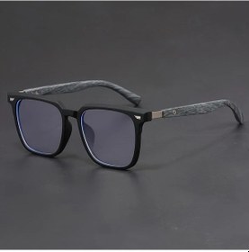 Resim Willowhaven Matte Black Retro Büyük Yuvarlak Gözlük Tr90 Rahat Fit Aksesuar 12+ 