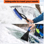 Resim Skyeyyt Çıkarılabilir Araba Buz Sıyırıcı Araç Kar Söküm Kürek Saplama Sıyrık Alet Buz Sıyırıcı Çıkarma Fırçası Mavi (Yurt Dışından) 