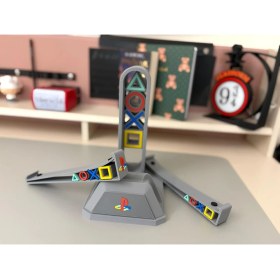 Resim Merada Playstation 5 Dualsense Kol ve Kulaklık Tutucu Stand 30. Yıl Tasarım 