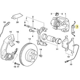 Resim Bmw E39 Ate Ön Fren Kaliper Yayı 34116763028 