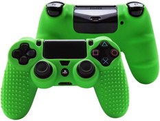 Resim Cosmostech Ps4 Controller Joystick Oyun Kolu Gamepad Uyumlu - Silikon Koruyucu cover Yeşil 