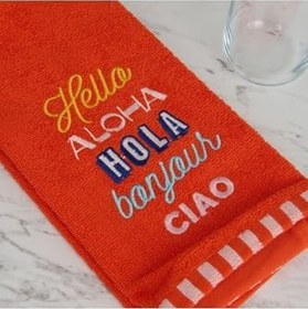 Resim Soft Hola Mutfak Havlusu - Turuncu - 40X66 Cm 