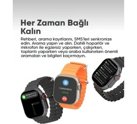 Resim 2025 HK11 Ultra 3 2.02” Amoled Ekran Nfc & Bluetooth Destekli Aı Robot Özellikli 4gb Hafıza 
