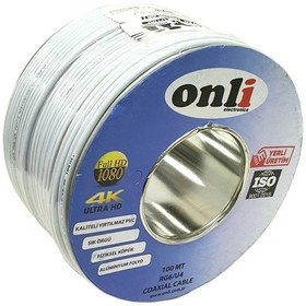 Resim Onli Rg-U4 48Tel Ccs Mini Twin Çiftli Anten Kablosu 100Metre 