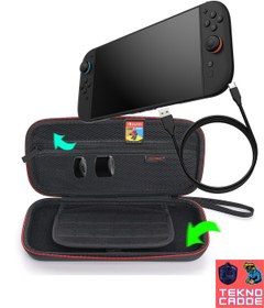 Resim beboncool TNS-3173 Nintendo Switch 2 Seyahat Taşıma Çantası 