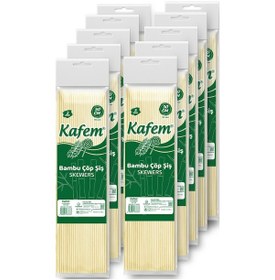 Resim Kafem Bambu Çöp Şiş 30 CM 3 MM 100 Lü x 10 Paket 