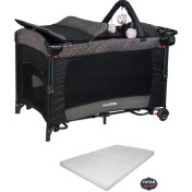 Resim Mia Comfort Anne Yanı Park Yatak Oyun Parkı 70x110 +yatak Antrasit 