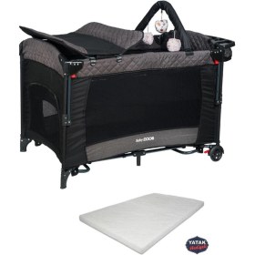 Resim Mia Comfort Anne Yanı Park Yatak Oyun Parkı 70x110 +yatak Antrasit 