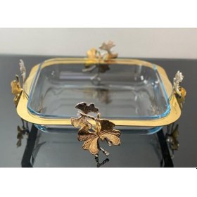 Resim Atabey Home Collection Kelebek Döküm Ayakli Kare Büyük Borcam 28 Cm Metal Dekoratif Çerçeveli Paşabahçe 