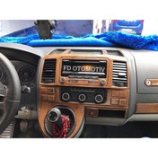 Resim Volkswagen Transporter T6 Torpido, Konsol, Trim, Göğüs Kaplama Seti Fındık Ağacı Özel Renk 