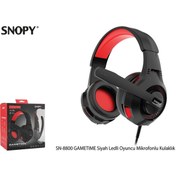 Resim Snopy Gametime Sn-8800 Siyah Pc Mobil Ps4 Uyumlu Mikrofonlu Gaming Oyuncu Kulaklığı 