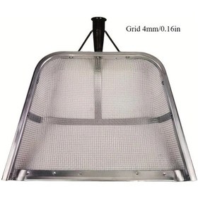 Resim Gateesat 4mm Izgara Paslanmaz Metal Toprak Eleği - Kum, Taş, Yaprak, Kompost Ve Talaş Eleme 