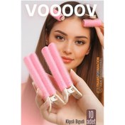 Resim Skygo 10'lu Klipsli Saç Bigudisi Isısız Doğal Bukle Bigudisi Dipten Hacim ve Perçem Şekillendirme İçin 