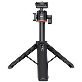 Resim Reedark Vrıg Tp-06 Tripod Monopod Alüminyum 55cm Maksimum Yükseklik 1/4 Vida Bağlantı Kolu Soğuk Ayaklı 1.5kg Yük Taşıma Siyah 