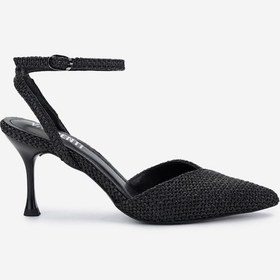 Resim Valmenti Kadın Vegan Siyah Topuklu Ayakkabı 932 3965 Bn Ayk Y25 Sıyah Hsr Siyah 