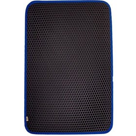 Resim Cattie Altıgen Model Kum Toplayıcı Fonksiyonel Kedi Paspası Large Mavi 50x75 Cm 