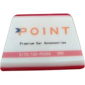 Resim Oto Aksesuarcım Point PPF/TPH Silikon Çekçek Ragle Cam Filmi Çekme Uygulama Aparatı Kırmızı 10x7cm P065A 