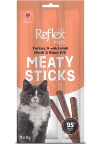 Resim Reflex Hindi & Kuzu Etli Sticks Yetişkin Kedi Ödül Maması 3 x 5 G 