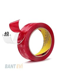 Resim 3m 4910f 40mmx2m Şeffaf Çift Taraflı Yüksek Montaj Bandı 