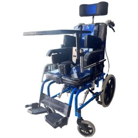 Resim Fuhassan FH04b Pediatrik Refakatçi Kontrol Yemek Masalı Manuel Tekerlekli Sandalye 