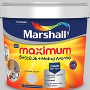 Resim Marshall ON.00.76 7,5 Litre Maximum Su Bazlı Silikonlu İpek Mat İç Cephe Boyası (MARSHALL.5309482) 