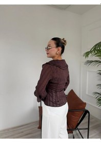 Resim Keymoda Kadın Kahve Gömlek Kahverengi 