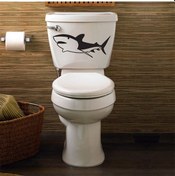 Resim Wc Klozet için Köpek Balığı Sticker Yapıştırma Md2 