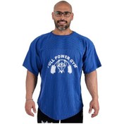 Resim Full Power Gym Oversize Ragtop Spor Tişört Lacivert Çizgili Lacivert - Siyah 