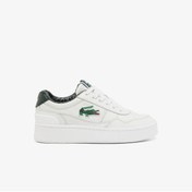 Resim Lacoste Aceclip Premium Kadın Beyaz/Yeşil Sneaker 