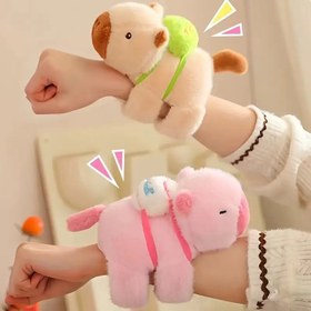 Resim Capybara Peluş Bileklik Pet Etkileşimli Oyuncak Tüm Köpek Irkları ve Boyutları İçin Uygun 