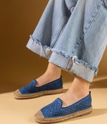 Resim Ege's Shoes Kadın Espadril Mavi Süet Hafif Rahat Taban Şık Günlük Ayakkabı 
