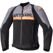 Resim Alpinestars Smx Air Korumalı Motosiklet Montu Gri Siyah Oranj 