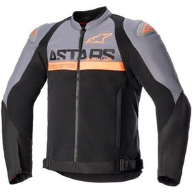 Resim Alpinestars Smx Air Korumalı Motosiklet Montu Gri Siyah Oranj 