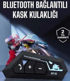 Resim Kask Kulaklık Bluetooth Motosiklet Kulaklık Intercom Su Geçirmez 