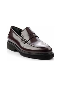 Resim Bambi Bordo Leather Erkek Loafer Ayakkabı E01191300314 Bordo 