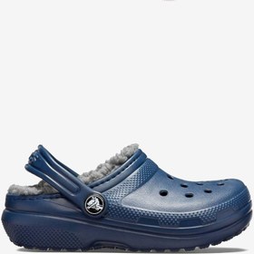 Resim Crocs Classic Lined Clog Çocuk Lacivert Terlik 