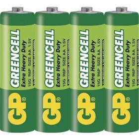 Resim GP Greencell 15G-2S4 R6 Shrink AA Kalem Pil 4'lü 