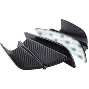 Resim Padalink Motosiklet Abs Aerodinamik Kanatçıklar - Evrensel Uyumlu - Mat Siyah - Hız Stabilitesi Artırıcı Siyah 