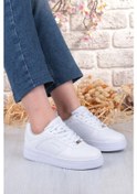 Resim M.p 252 6049 Rahat Hafif Orijinal Ürün Kadın Sneaker Spor Ayakkabı Beyaz 